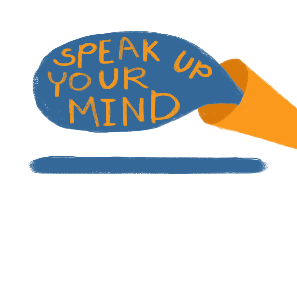 Speak up berarti menyuarakan isi pikiran yang berdampak positif untuk keadaan mental karena berhasil melepaskan segala beban dan pikiran